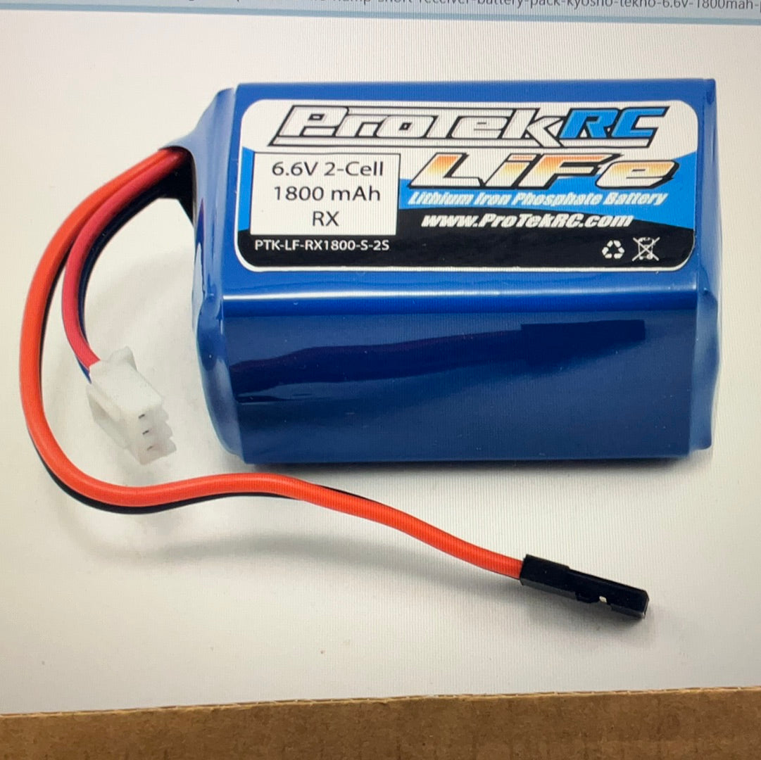 ProTek RC LiFe Hump/Short Receiver Battery Pack (Kyosho/Tekno) (6.6V/1800mAh) (w/Balancer Plug)