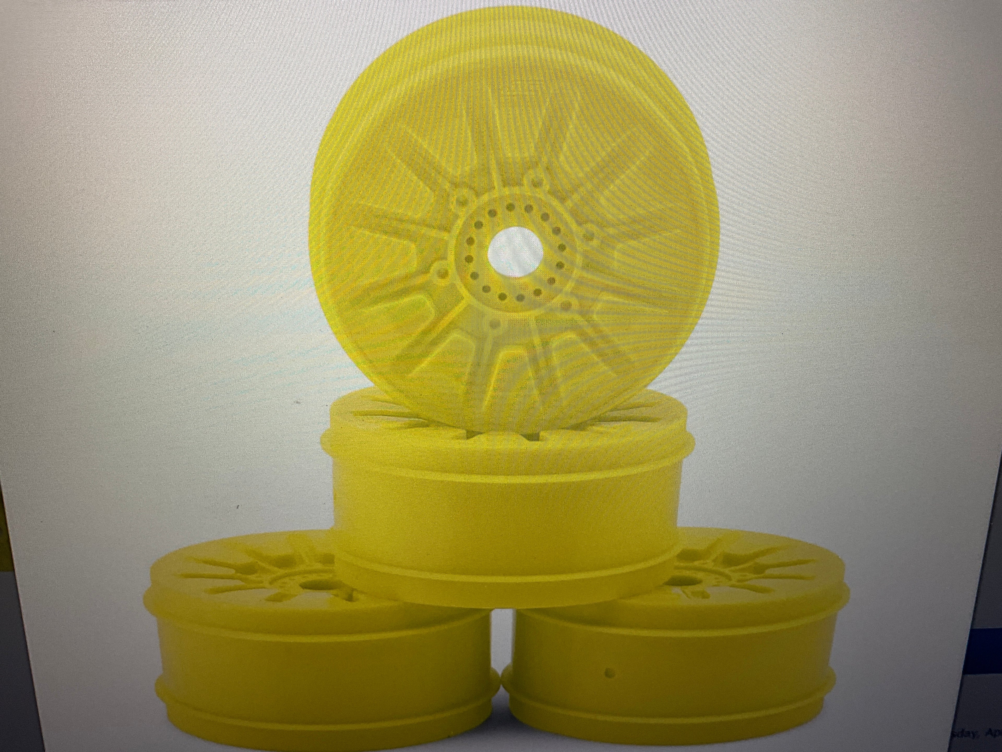 JConcepts Pioneer 83mm 1/8th Buggy Wheels (Yellow) (4)