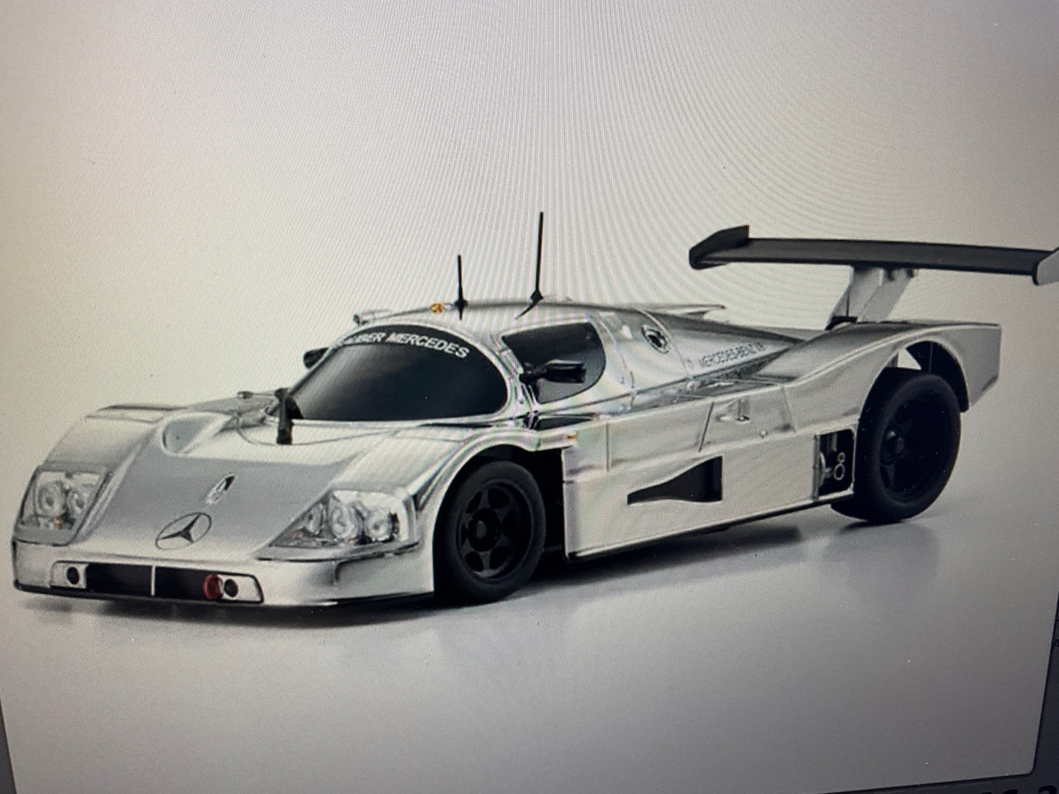 Kyosho MR-04 RWD Mini-Z Readyset w/Sauber-Mercedes C9 Body (Chrome/Silver) w/KT-531P 2.4GHz Radio