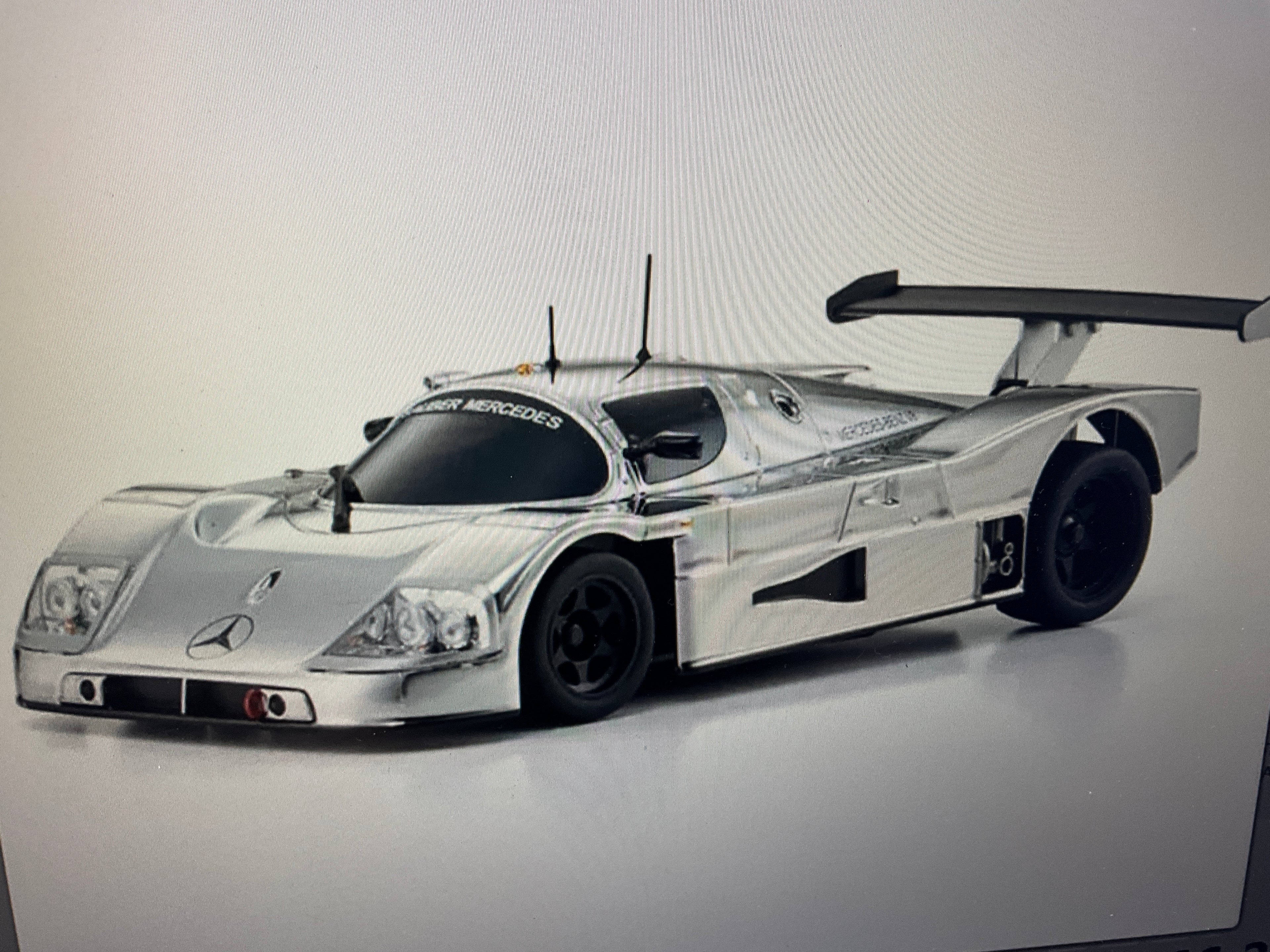 Kyosho MR-04 RWD Mini-Z Readyset w/Sauber-Mercedes C9 Body (Chrome/Silver) w/KT-531P 2.4GHz Radio