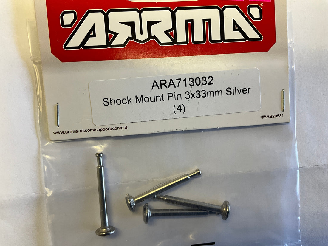 ARRMA Shock Mount Pin 3x33mm Silver (4)