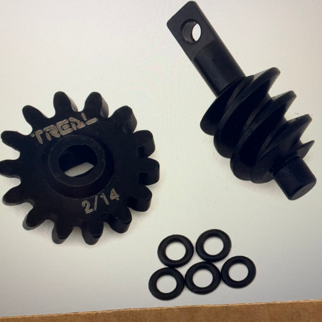 Treal Hobby Axial SCX24 Steel Overdrive Differential Gears (2T/14T)