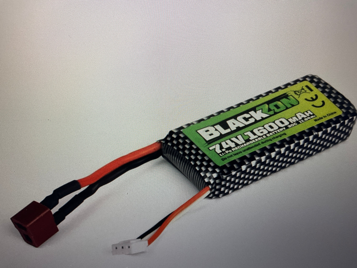 BlackZon Turbo Smyter Battery Pack (LiPo 7.4V, 1600mAh), w/T-Plug
