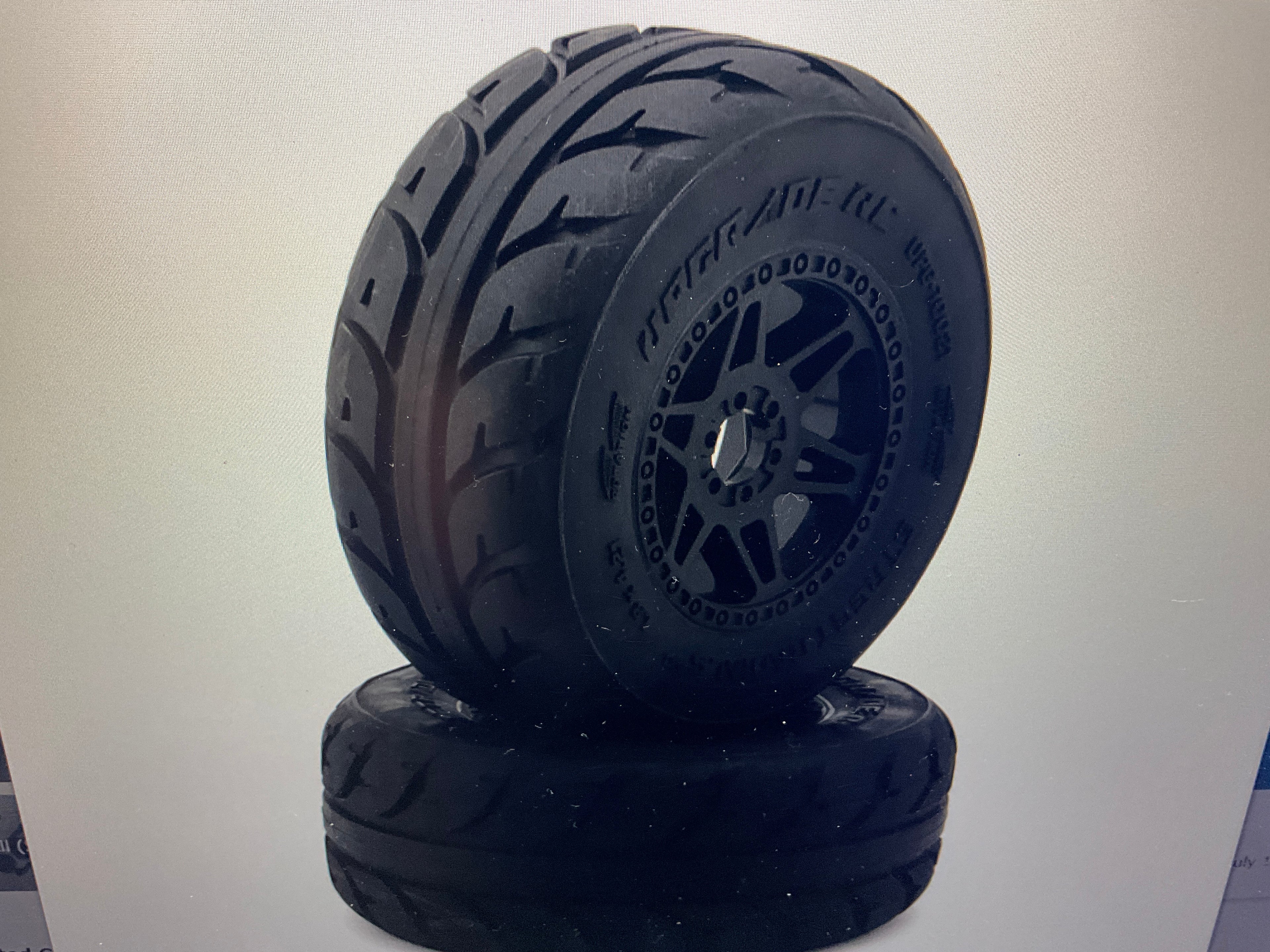 UpGrade RC Street Radial SC 2.2/3.0" Pre-Mounted Short Course Truck Tires (2) (17mm/14mm/12mm Hex)