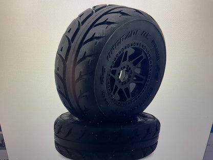 UpGrade RC Street Radial SC 2.2/3.0" Pre-Mounted Short Course Truck Tires (2) (17mm/14mm/12mm Hex)