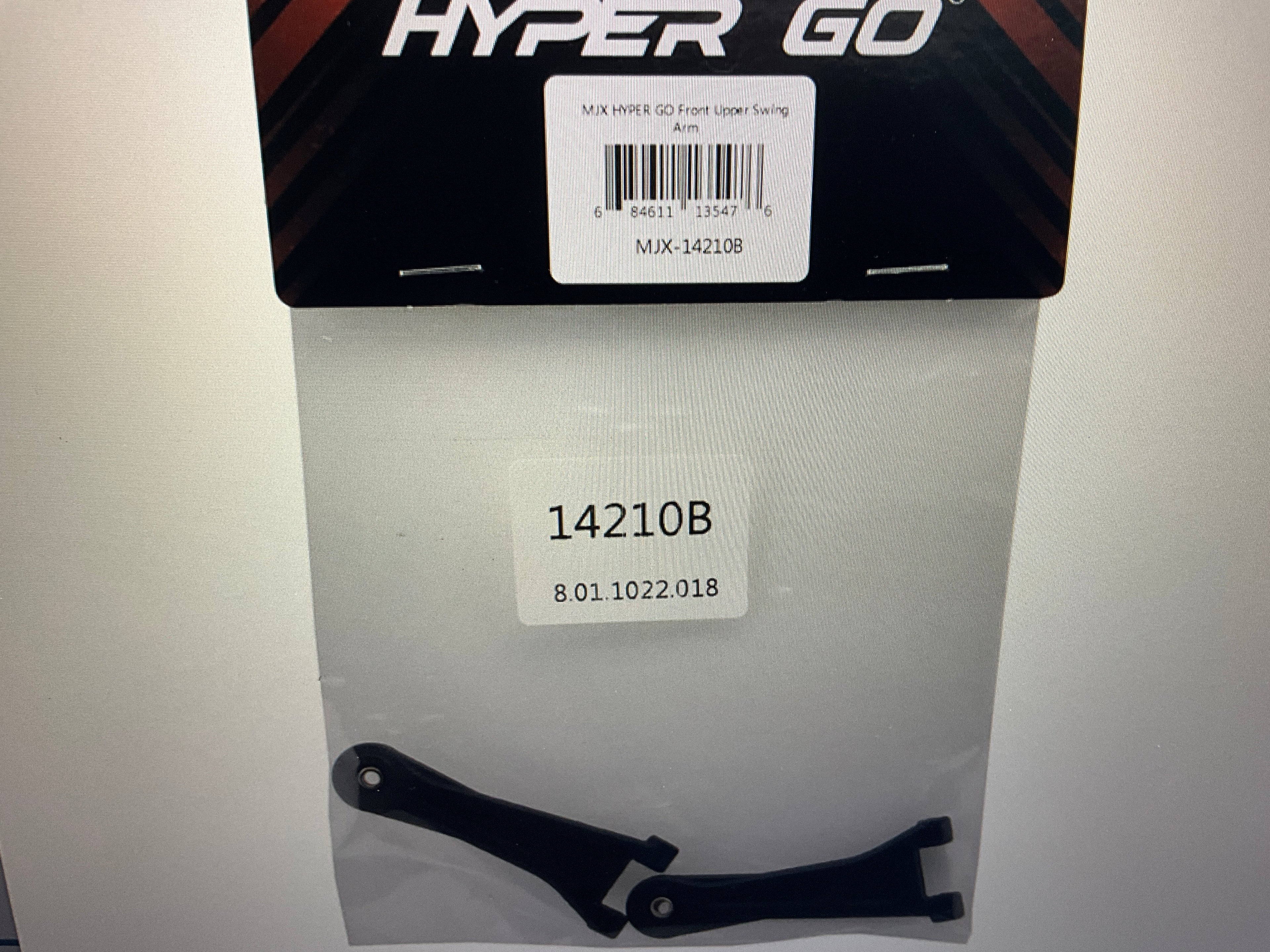 MJX HYPER GO 14209/14210 Front Upper Swing Arm w/Pivot Balls