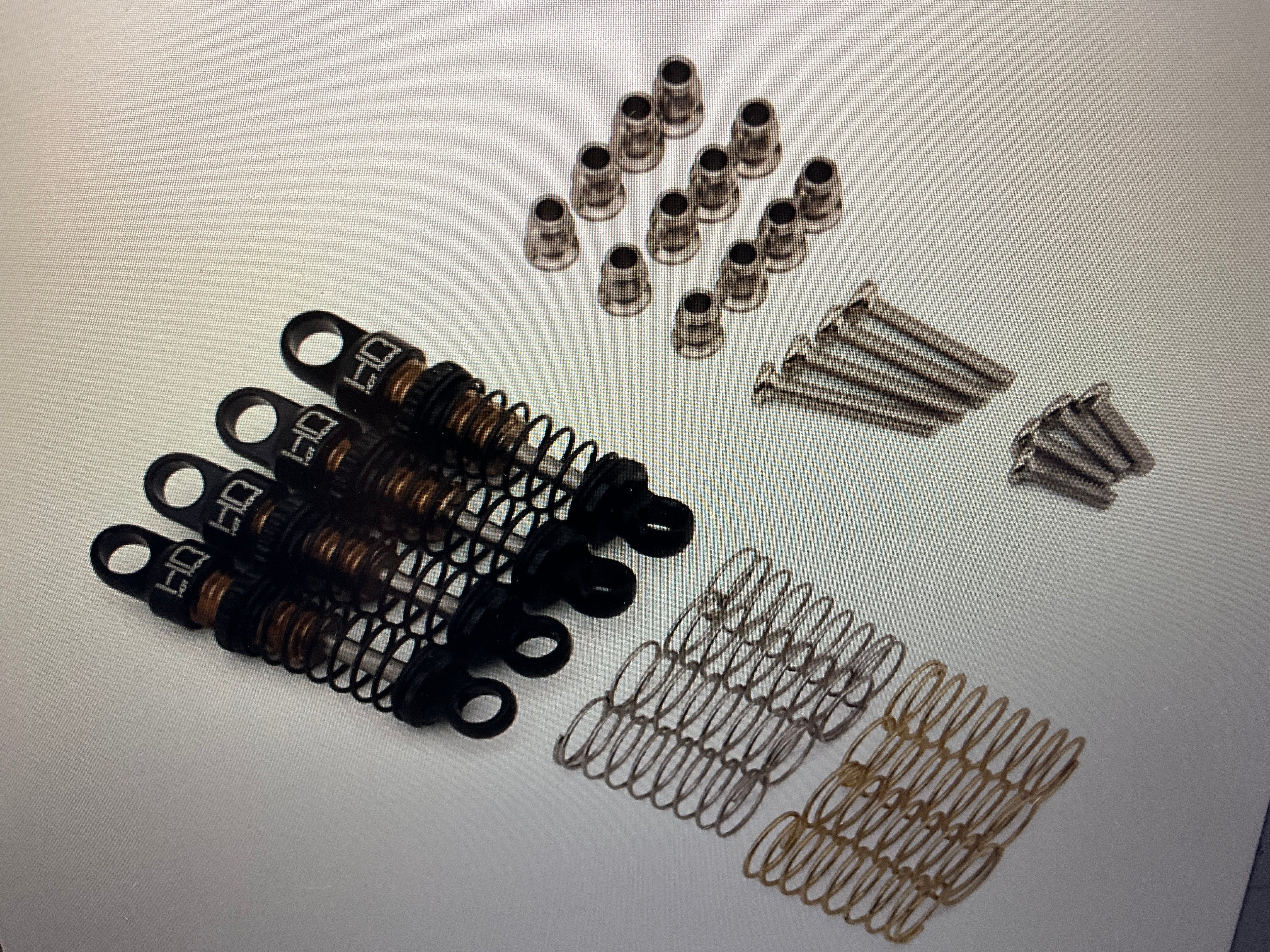 Hot Racing Axial SCX30 21.5mm Threaded Aluminum Friction Shocks (2) w/Springs