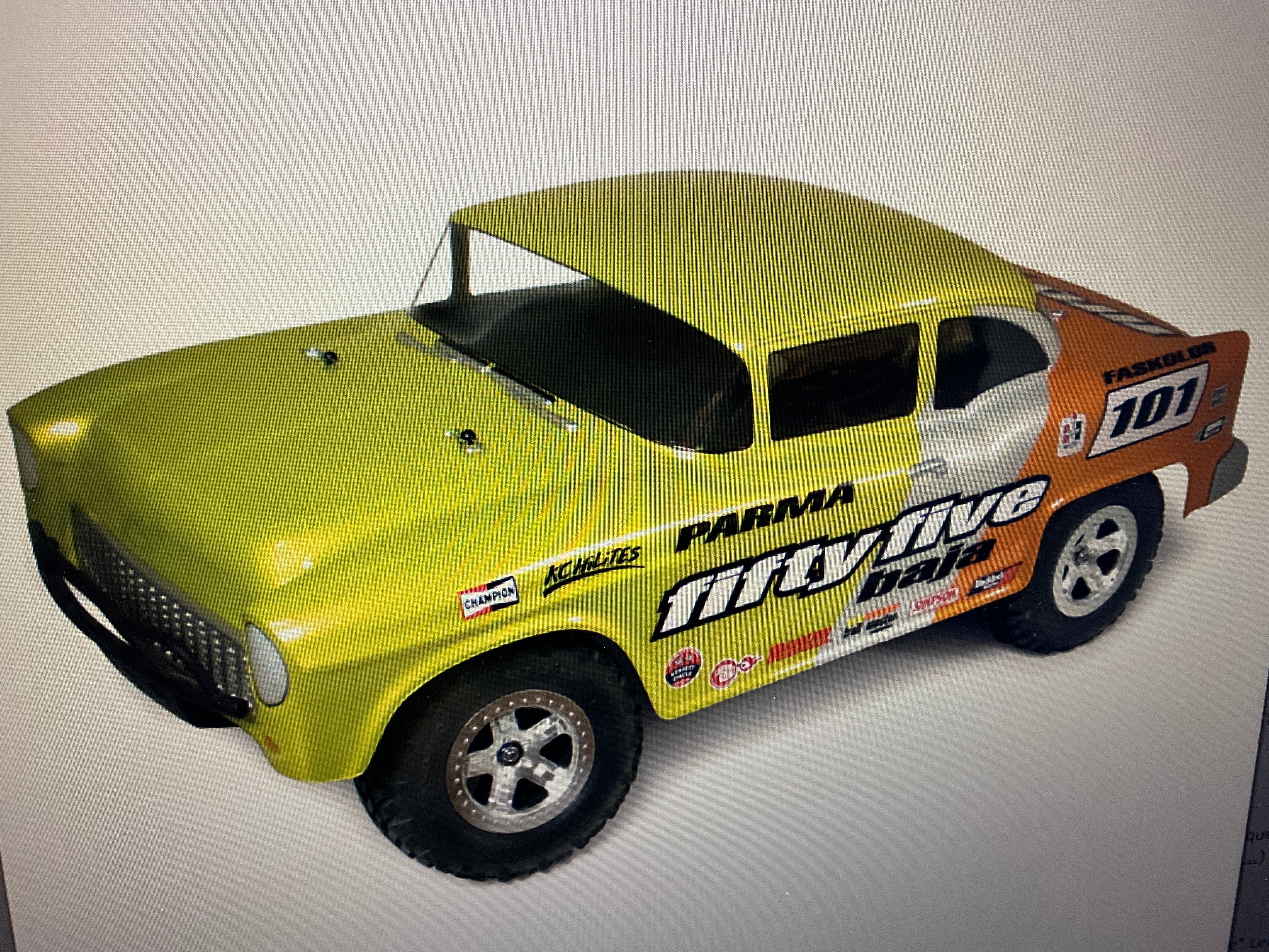 Parma PSE 1/10 Fifty Five Baja Short Course Baja Body (Clear)