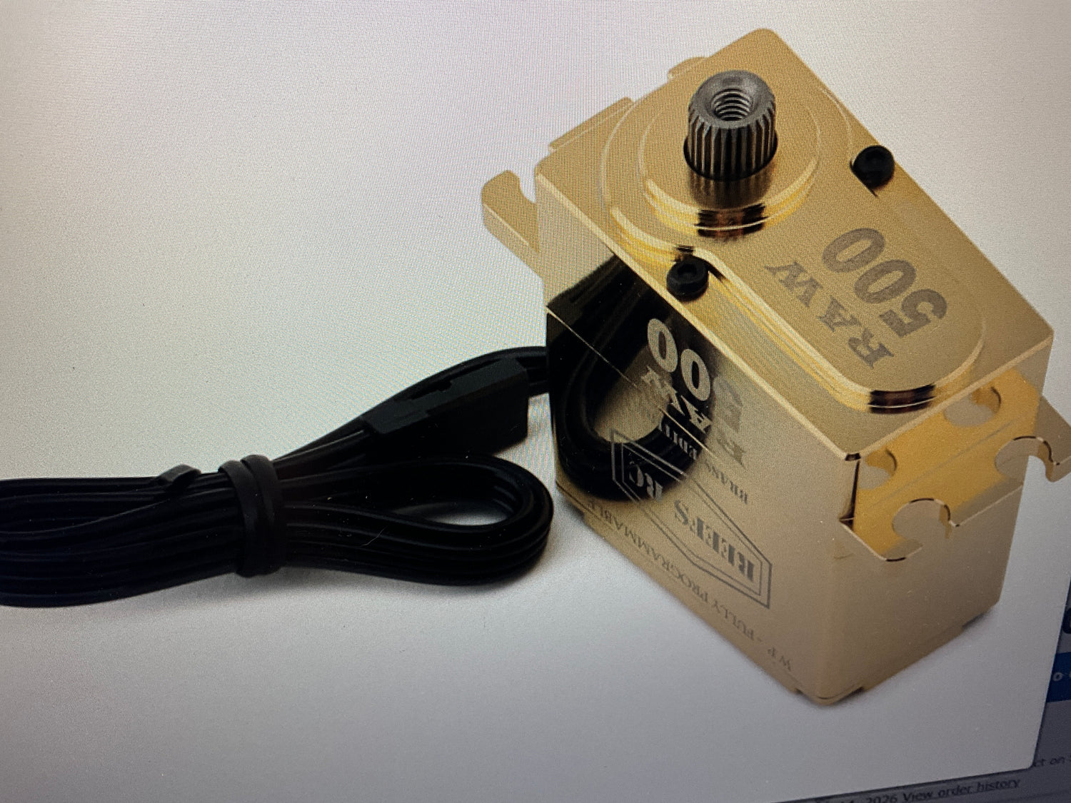 Reefs RC RAW 500 High Torque/Speed Digital Servo (High Voltage) (Brass Edition) (145.2g)
