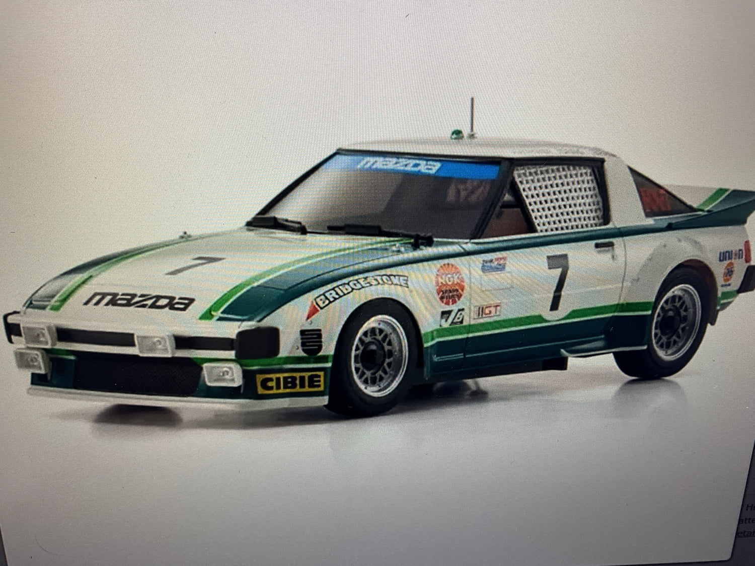 Kyosho MR-04 RWD Mini-Z Readyset w/1979 Mazda Savanna RX-7 Body (Green/White) w/KT-531P 2.4GHz Radio