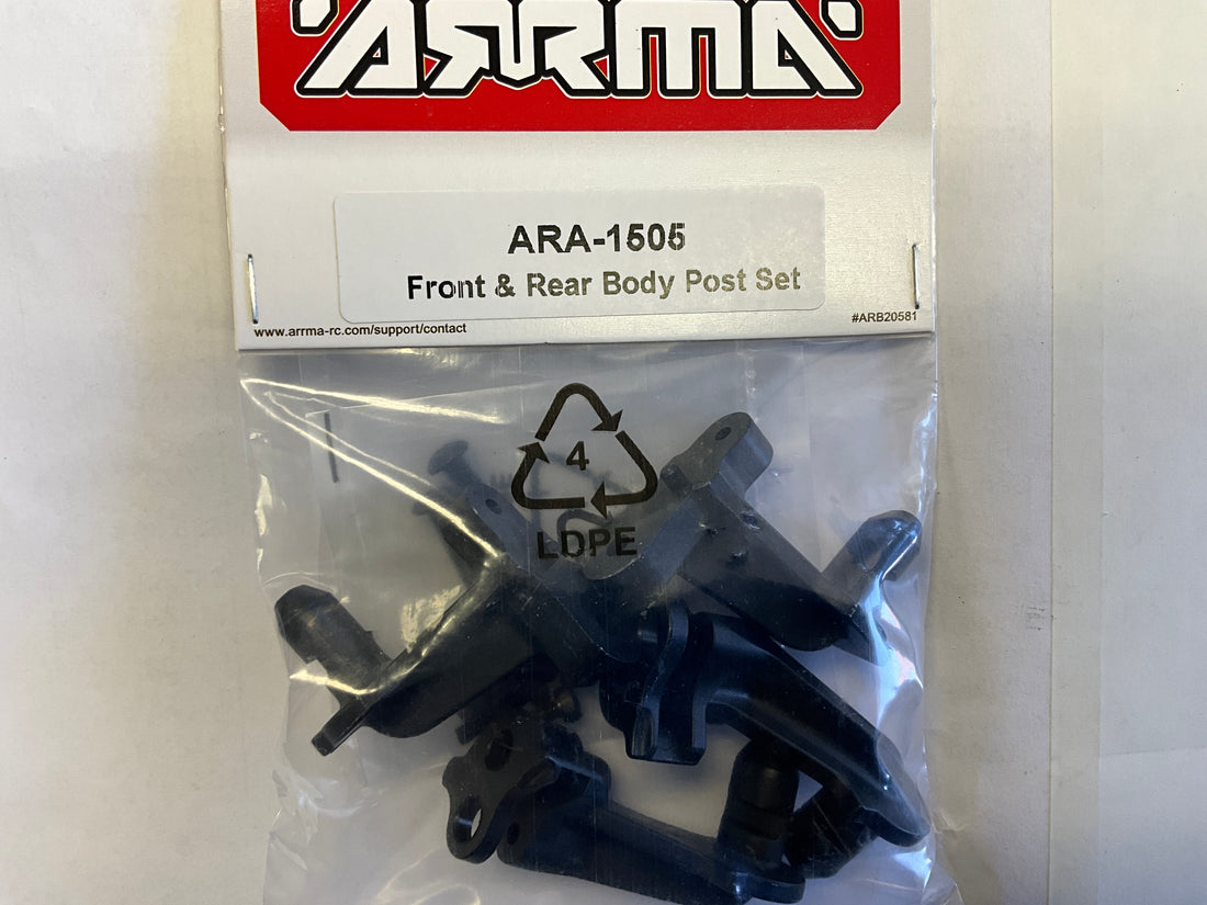 ARRMA Front &amp; Rear Body Post Set Kraton 6s
