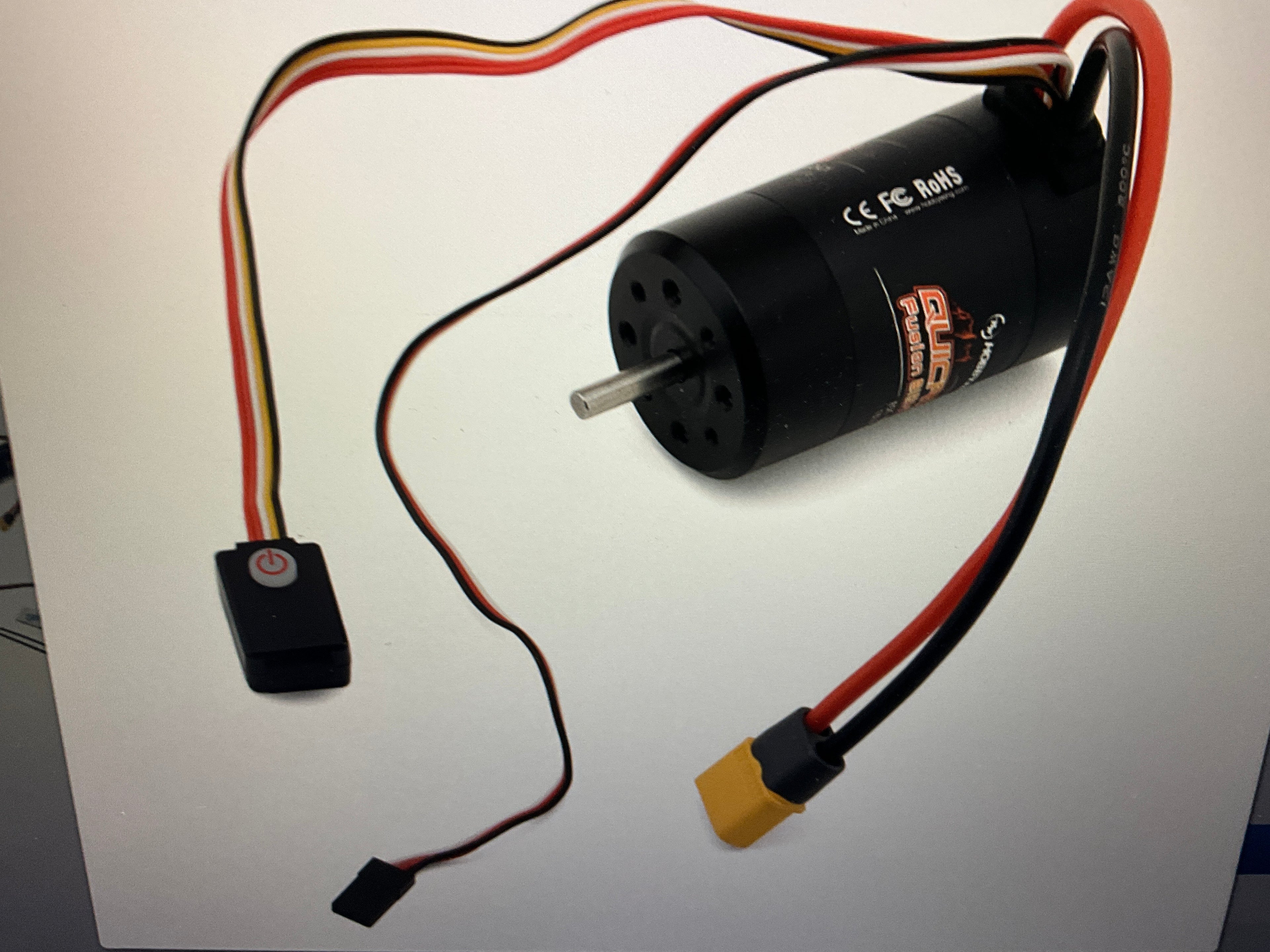 Hobbywing QuicRun Fusion 8IGHT SE FOC 2-in-1 Brushless Crawler ESC &amp; Motor System (1800Kv) w/XT60 Connector