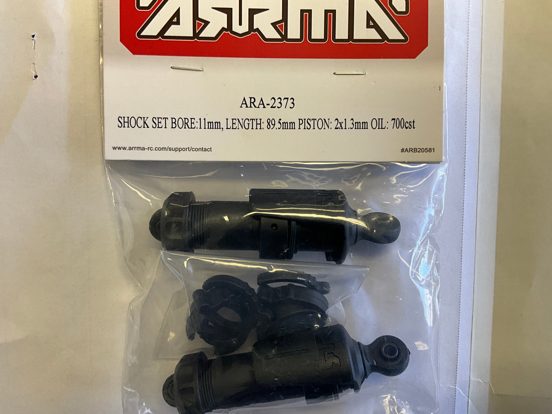 ARRMA Shock Set 11mm Bore, 87mm Length, 2x1.3mm Piston, 700cSt Oil