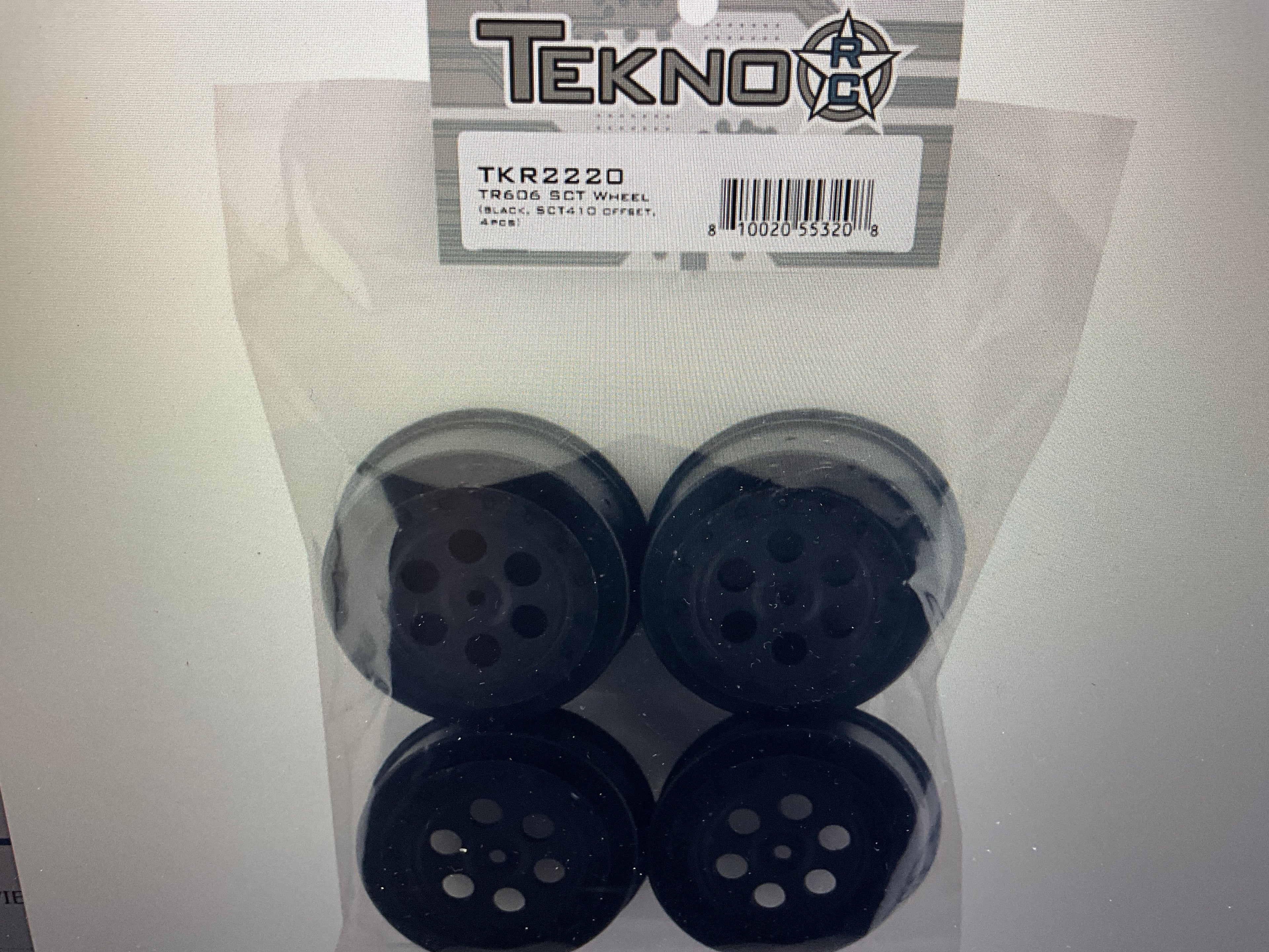 Tekno RC TR606 SCT Offset Short Course Wheels (Black) (4) w/12mm Hex