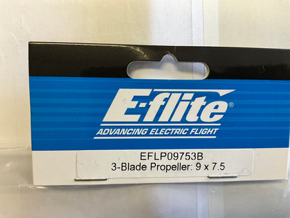 E-FLITE 3-Blade Propeller, 9 x 7.5