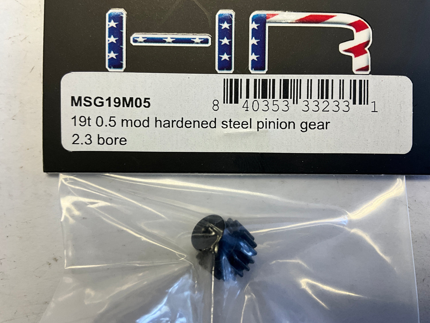 Hot Racing Mod 0.5 Hardened Steel Pinion Gear (2.3mm Bore) (19T)