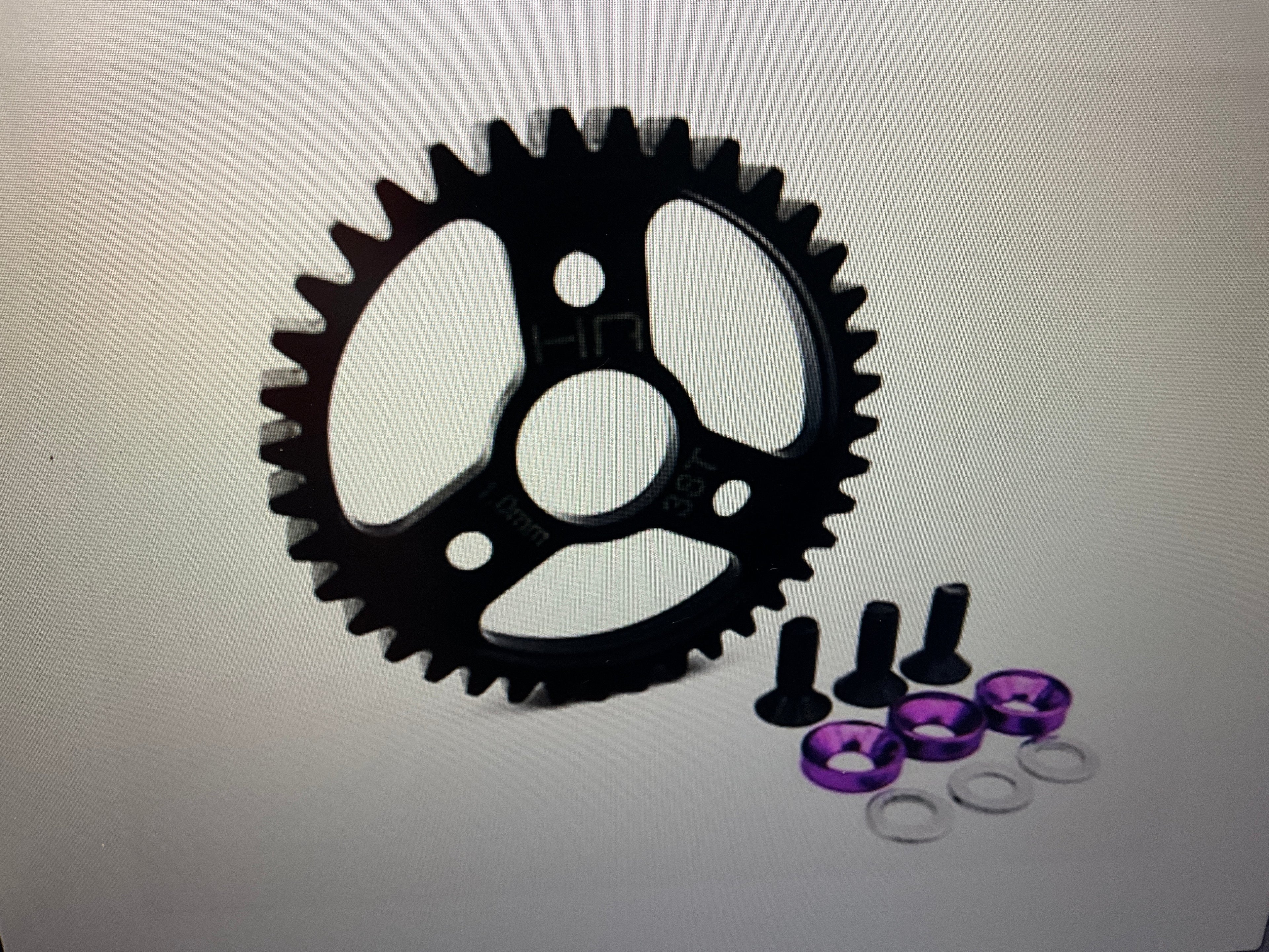 Hot Racing Heavy Duty Mod 1 Steel Spur Gear for Traxxas Revo 3.3 (38T)