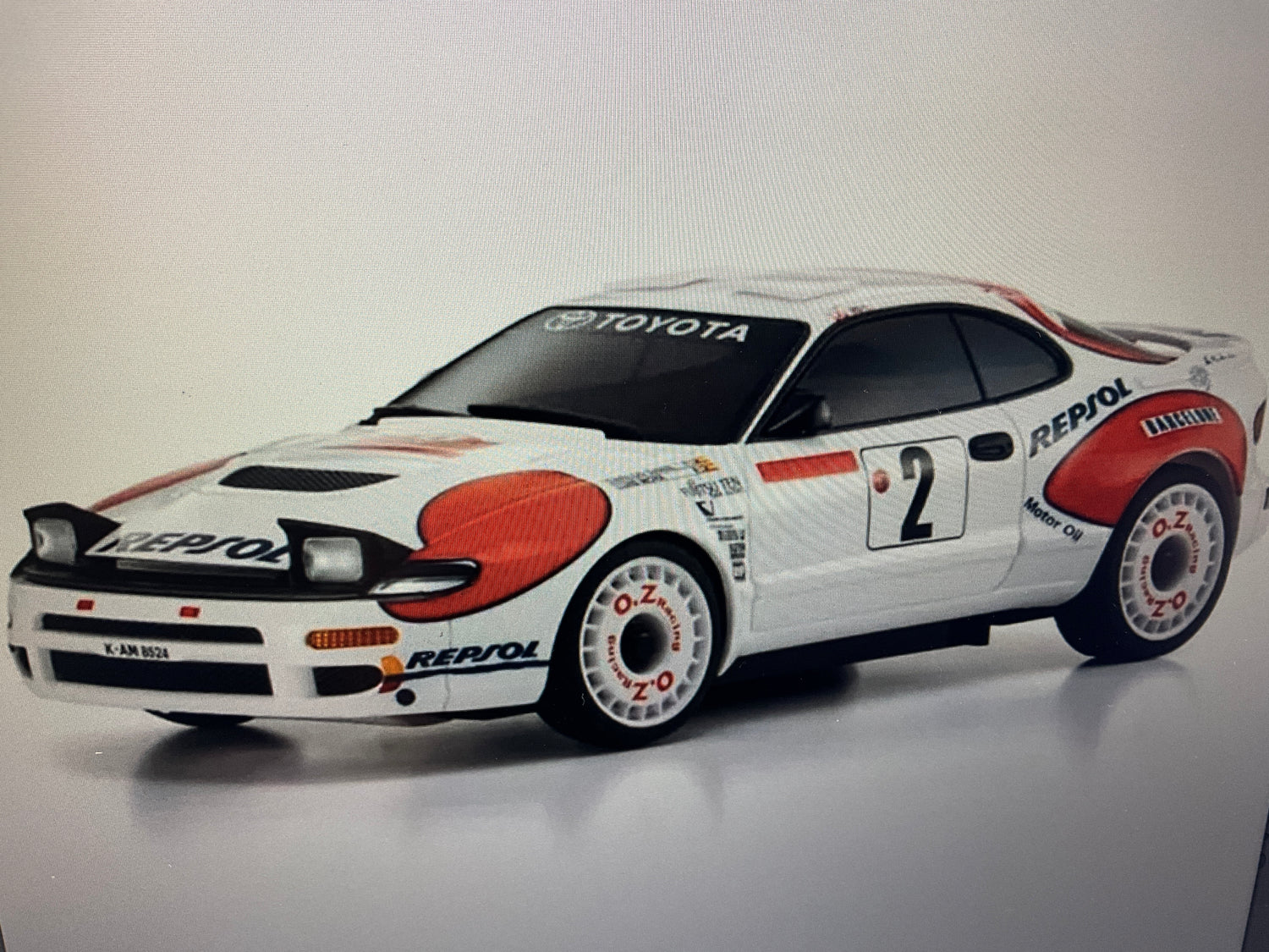 Kyosho MA-020 AWD Mini-Z ReadySet w/1992 WRC Toyota Celica GT-Four Turbo Body (White/Red) w/KT-531P 2.4GHz Radio