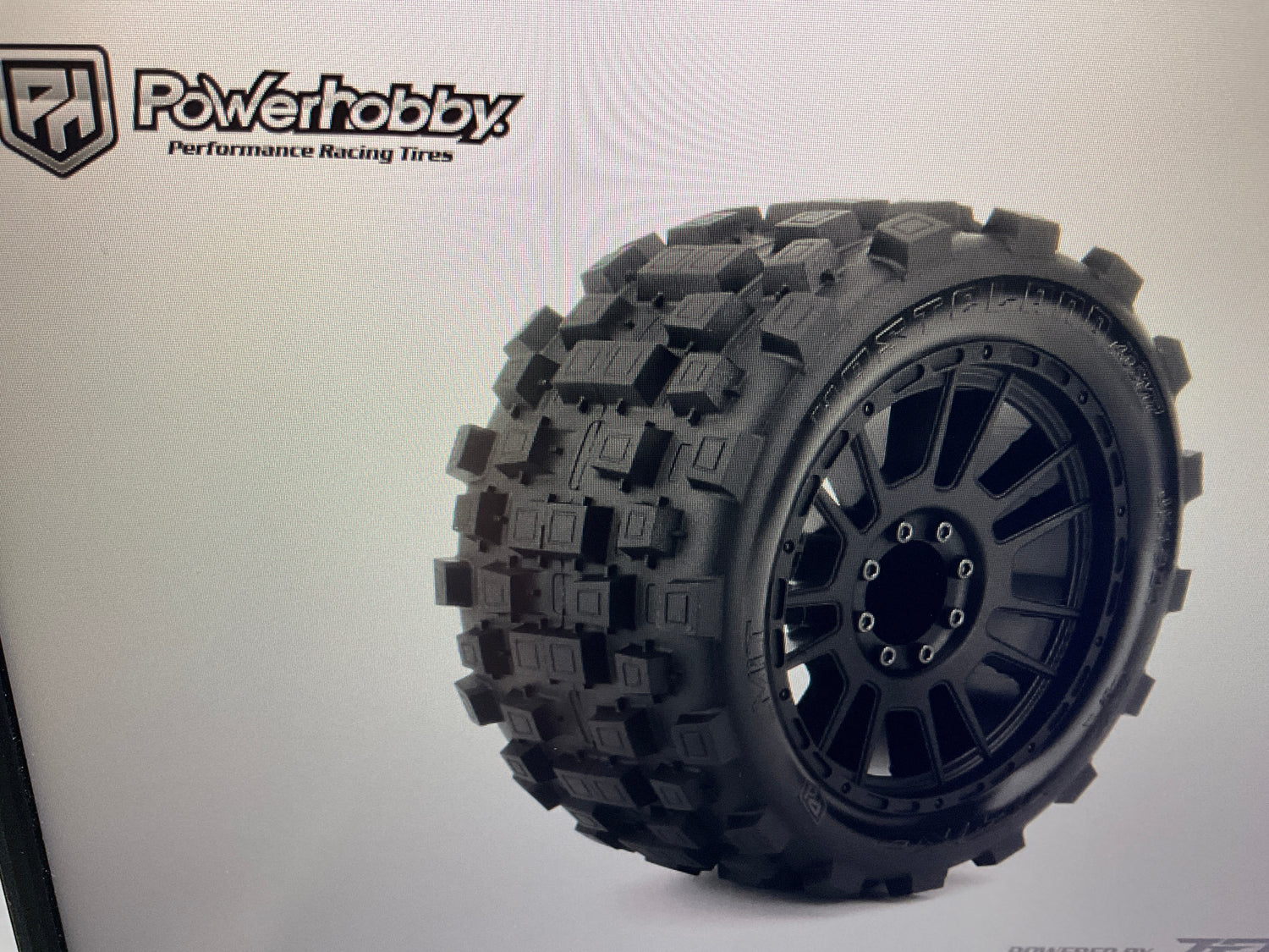 Powerhobby 1/8 SMT 4.0 Wasteland Belted Mounted Tires (2) 17MM