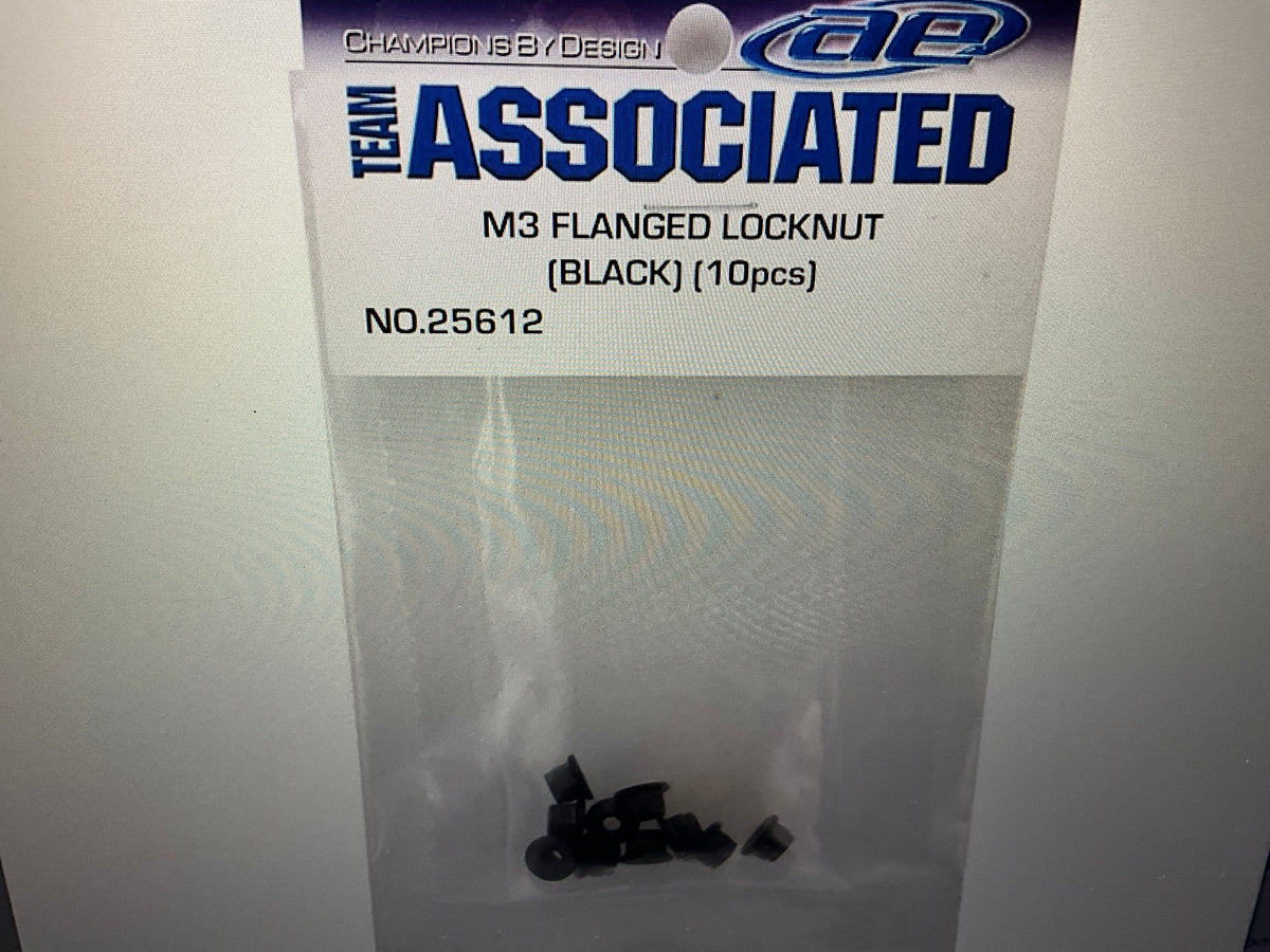 Team Associated M3 Flanged Locknut (10)