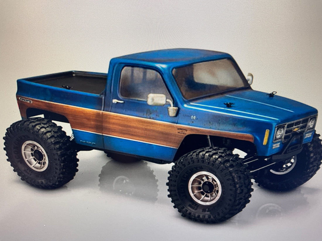 JConcepts Tucked 1978 Chevy K10 Rock Crawler "Pre-Trimmed" Body (Clear) (12.3")