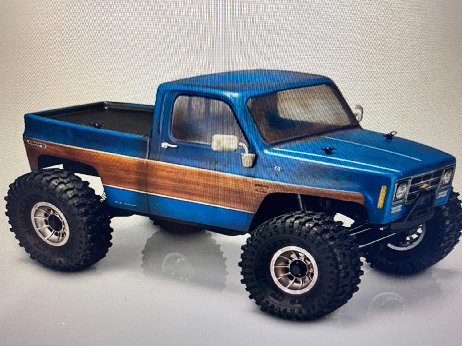 JConcepts Tucked 1978 Chevy K10 Rock Crawler "Pre-Trimmed" Body (Clear) (12.3")