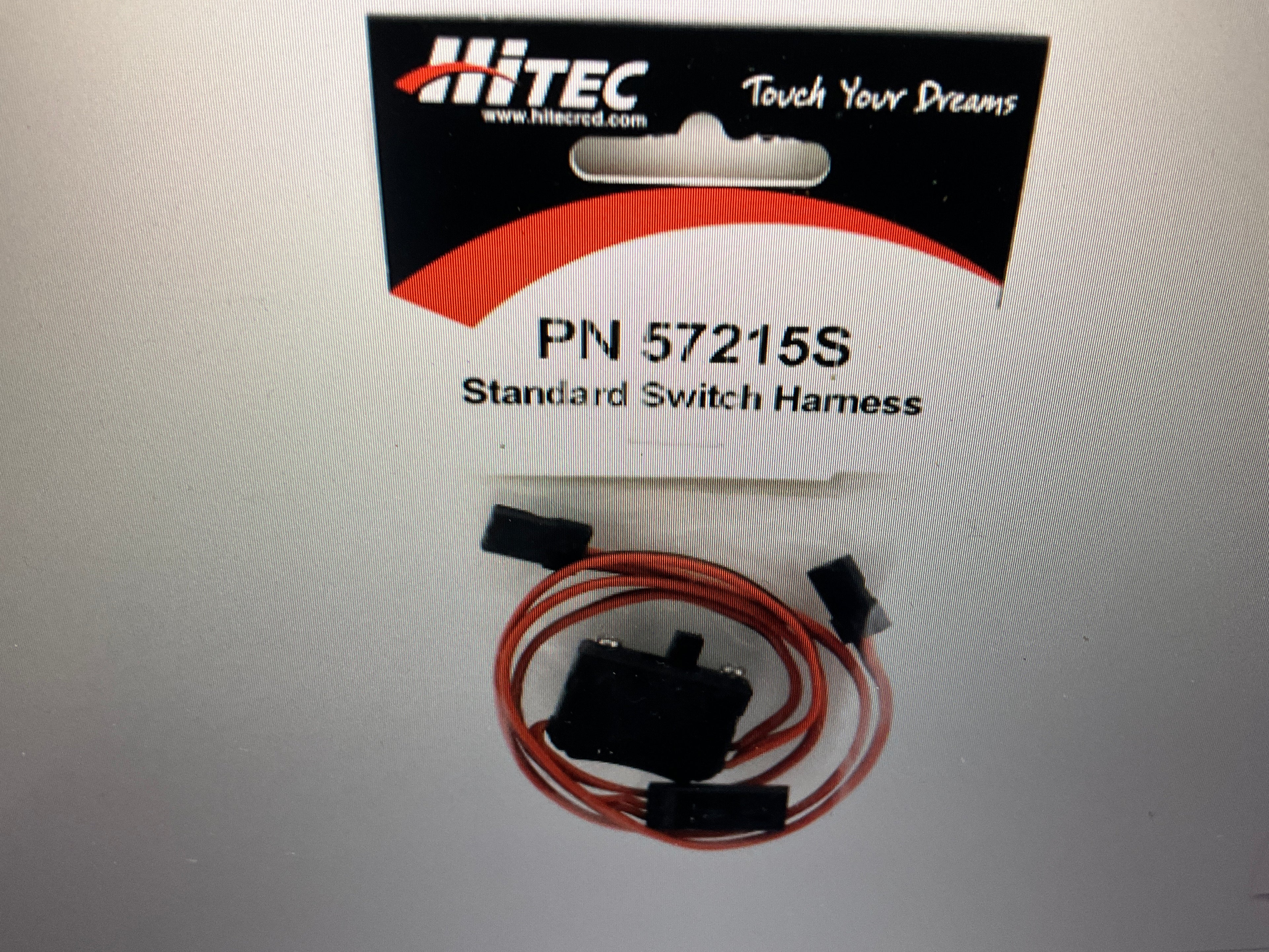 Hitec Standard Receiver Switch Harness with Charging Connector