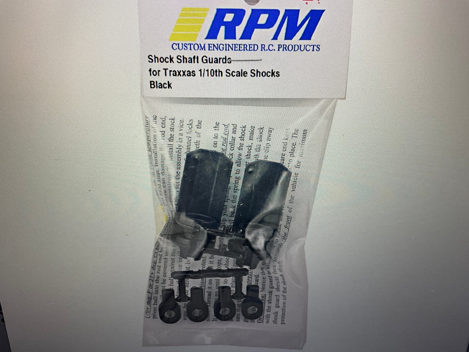 RPM Shock Shaft Guards (Black) (4)