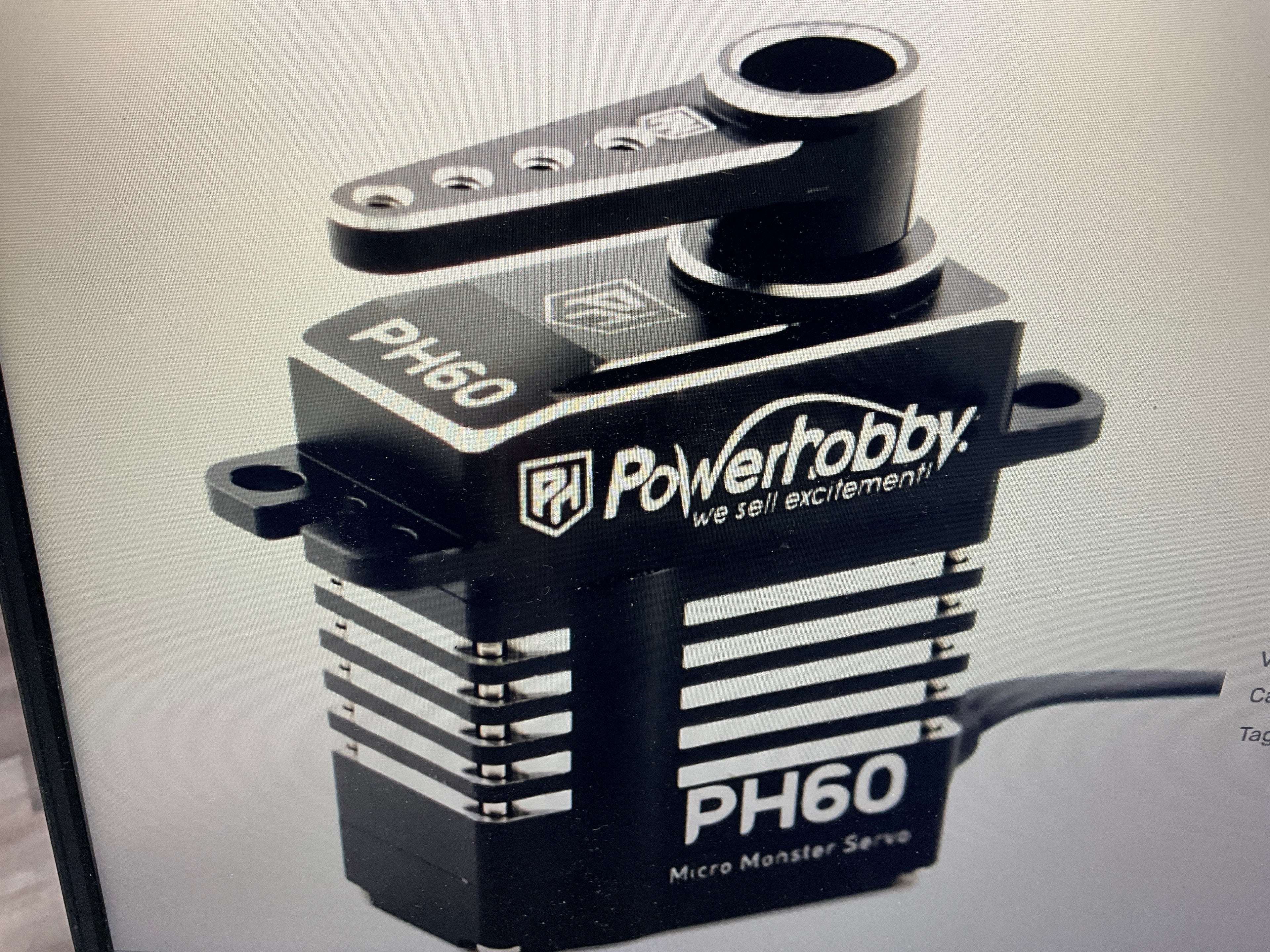 Powerhobby PH60 High Torque Digital Micro Servo 1/24 / 1/18 1/16 Arrma Grom