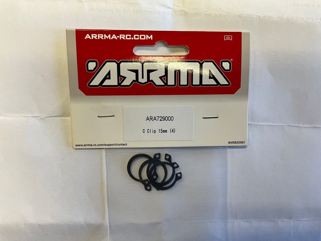 ARRMA C Clip, 15mm (4)