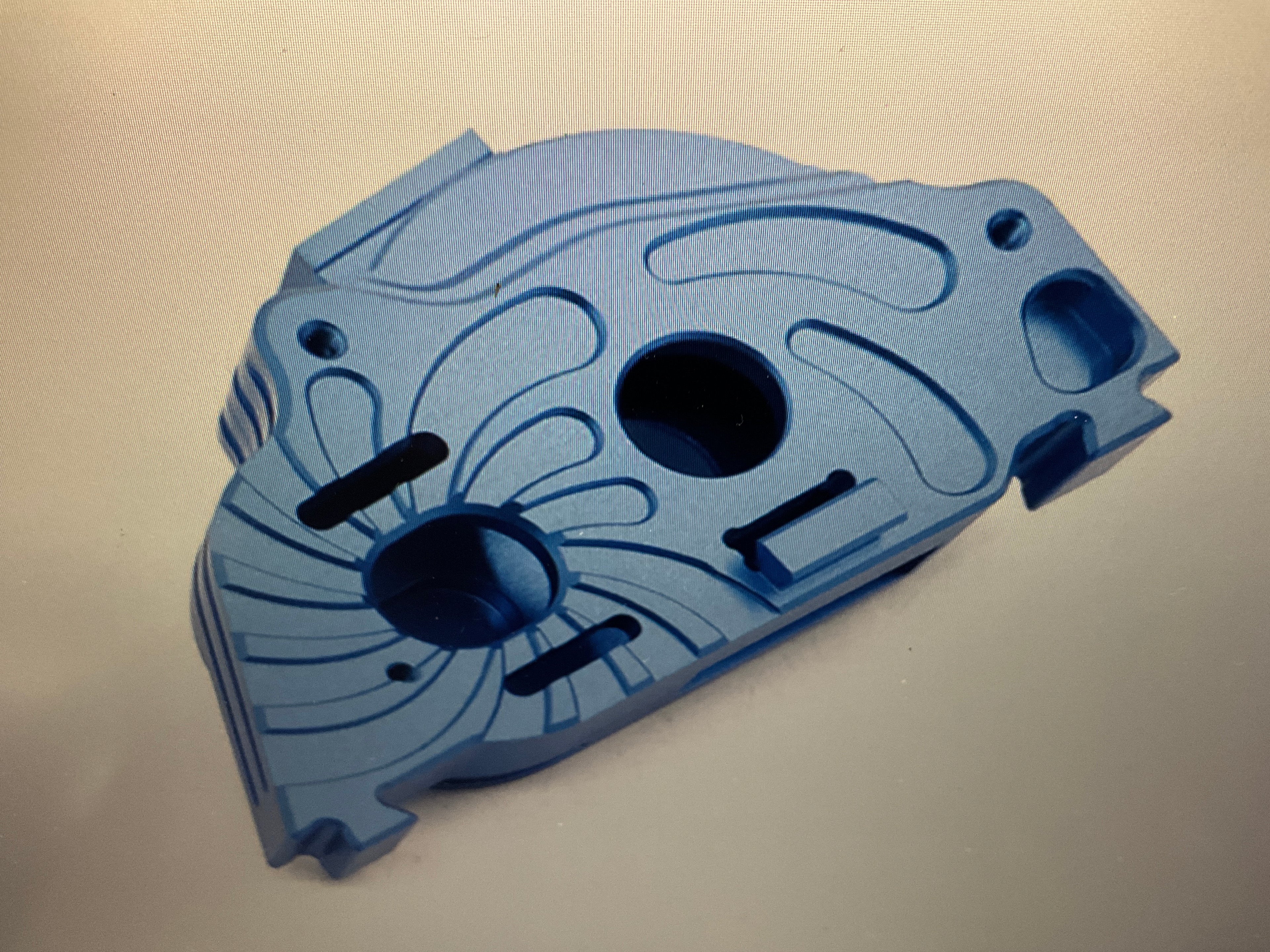 Powerhobby Aluminum Gearbox Blue Arrma 3S Granite / Senton / Typhon / Big Rock / Vorteks