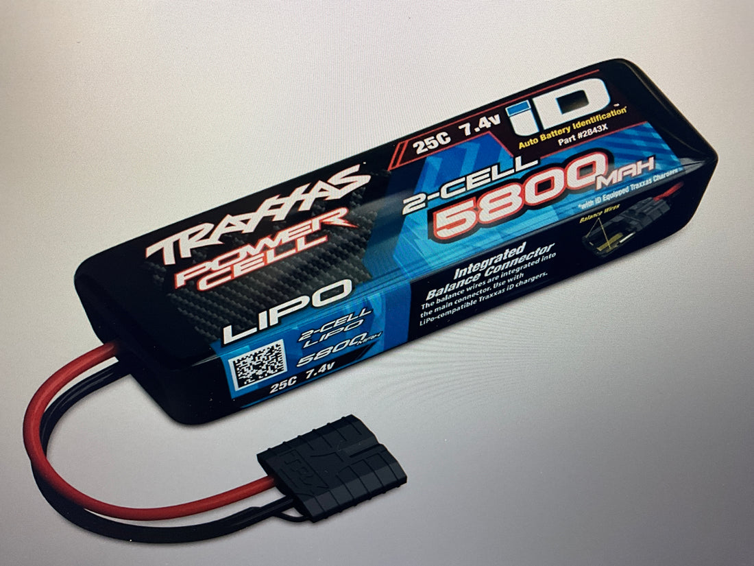 5800 mAh 7.4 Volt 2-Cell LiPo Battery