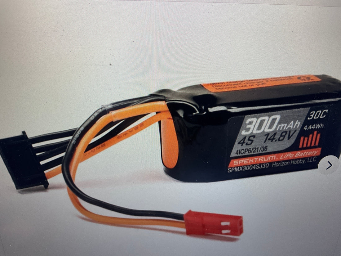 SPEKTRUM 4S 14.8V 300mAh 30C LiPo Battery