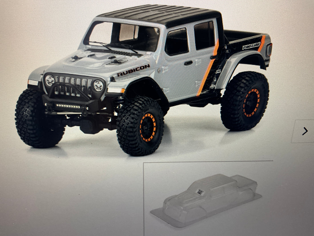 PROLINE 1/10 2020 Jeep Gladiator CLEAR Body 12.3&quot; (313mm) Wheelbase Crwlrs