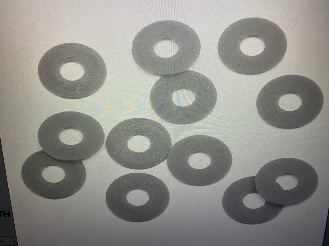 Webster Mods 1/10 Scale Protective Body Washers (12) (Clear)