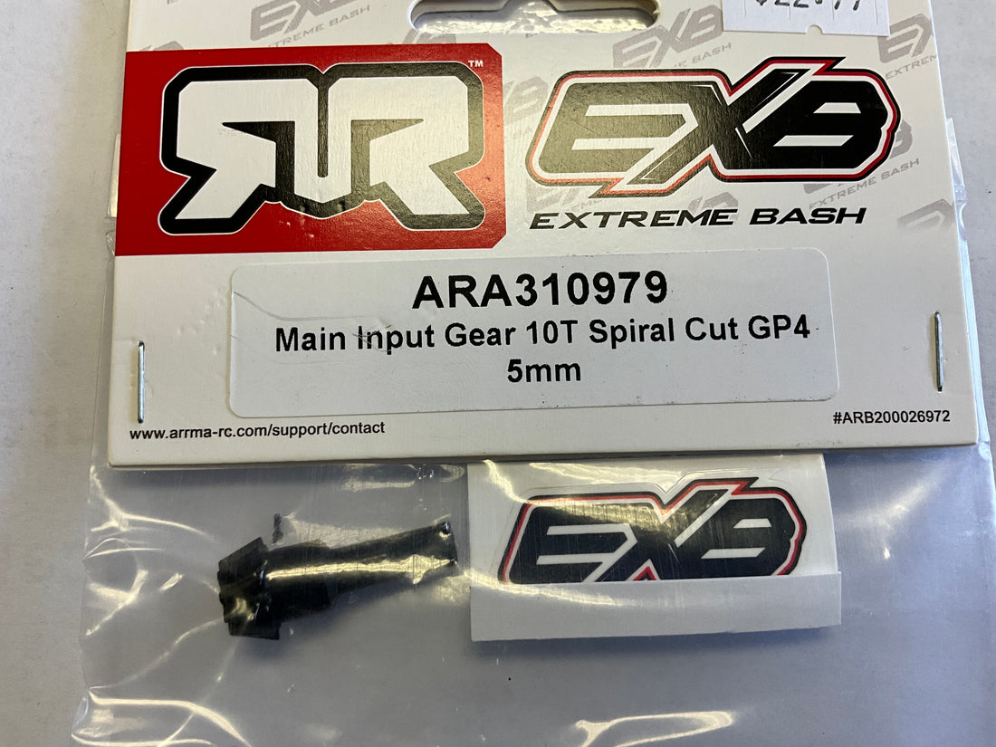ARRMA Main Input Gear 10T Spiral Cut GP4 5mm
