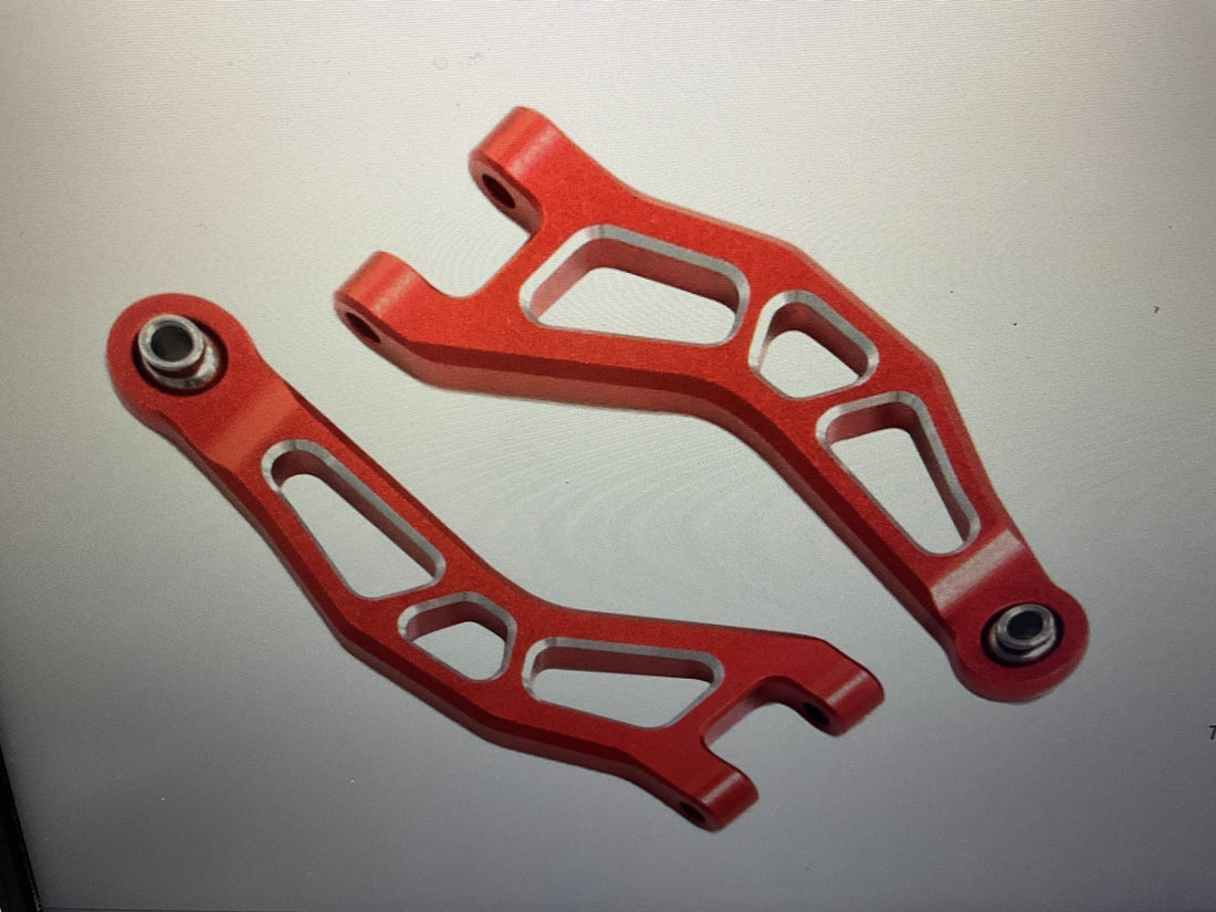 Powerhobby Aluminum Front Upper Arms Red Arrma Granite / Typhon GROM