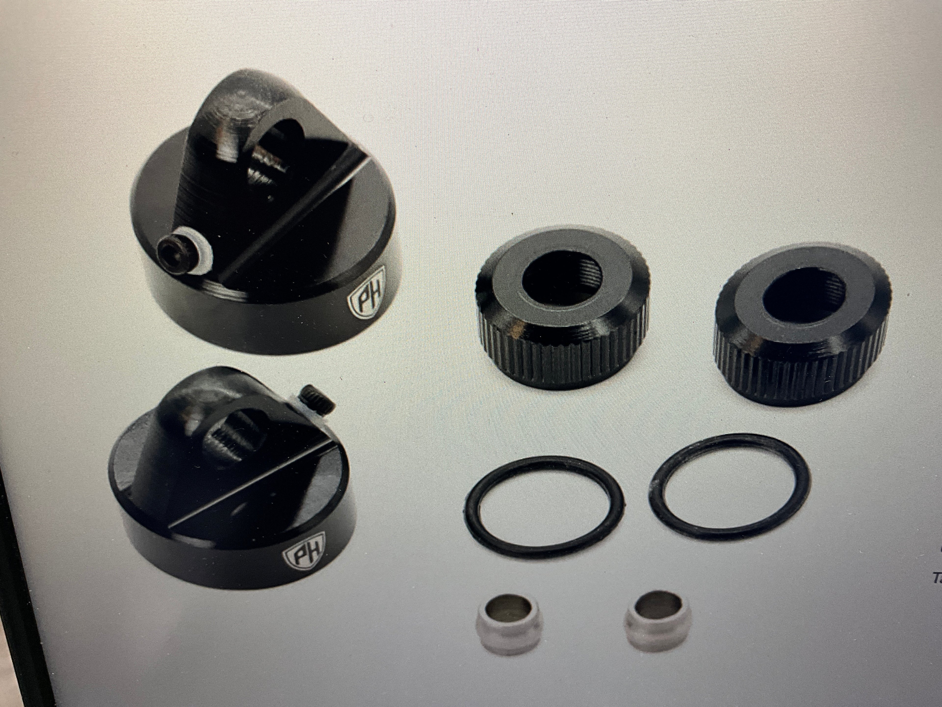 Powerhobby Aluminum Bleeder Shock Caps (2) Arrma 6S