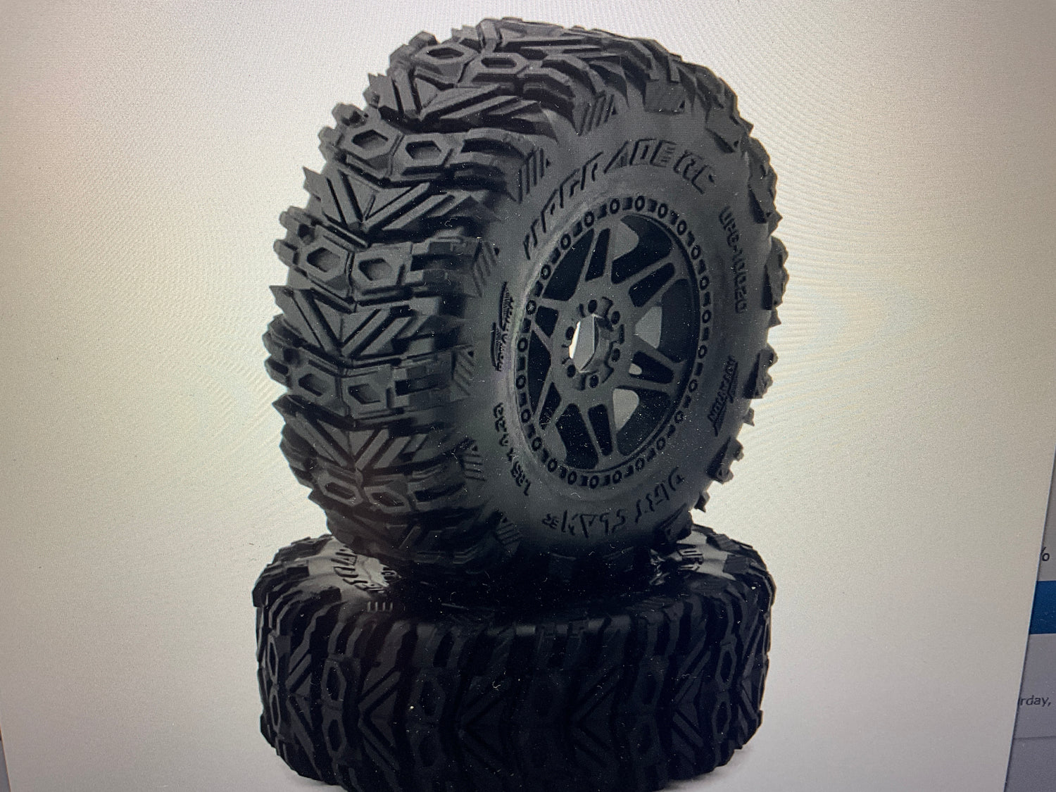 UpGrade RC Dirt Claw SC 2.2/3.0" Pre-Mounted BELTED Short Course Truck Tires (2) (17mm/14mm/12mm Hex)