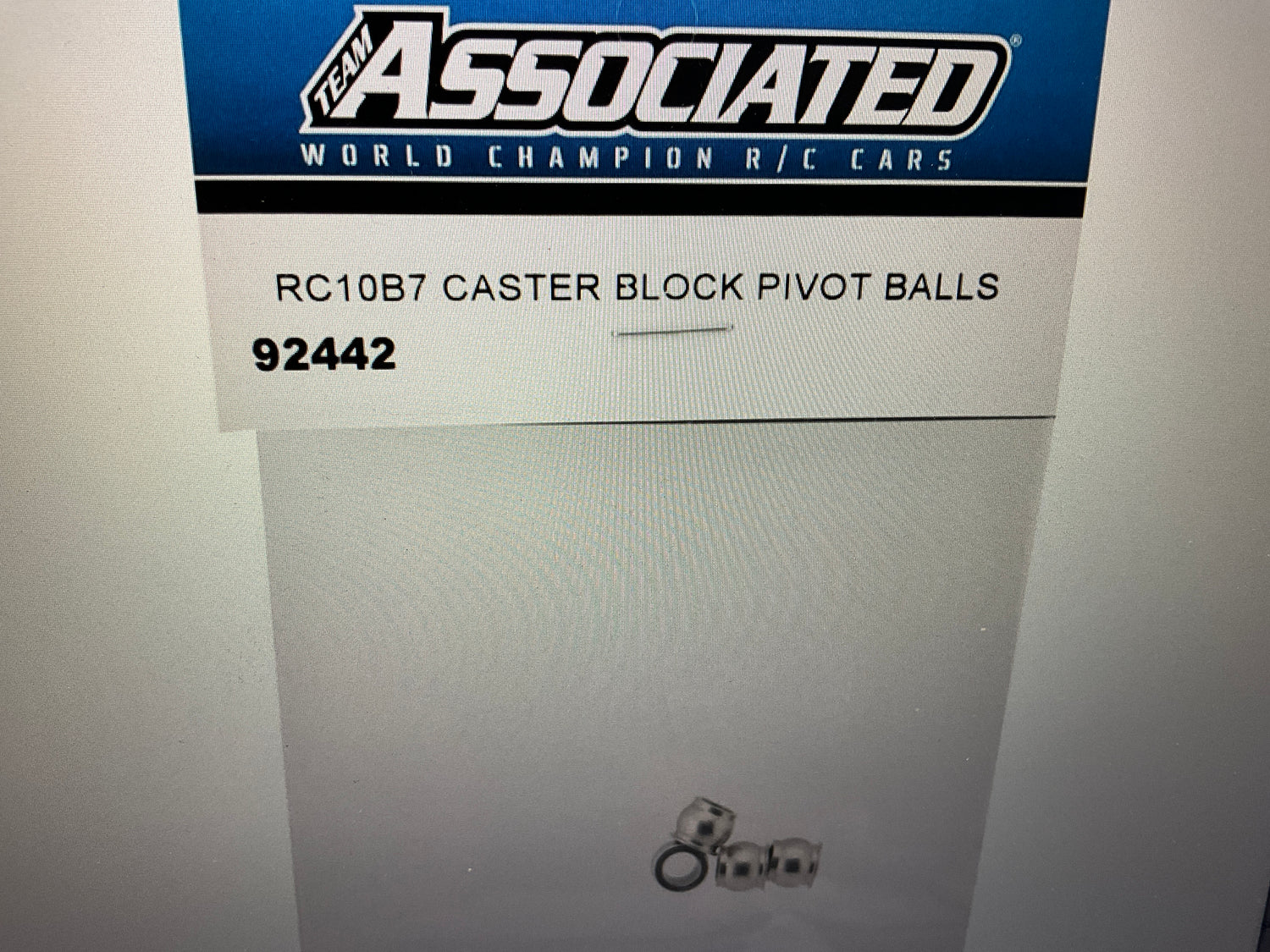 Team Associated RC10B7 Caster Block Pivot Balls (4)