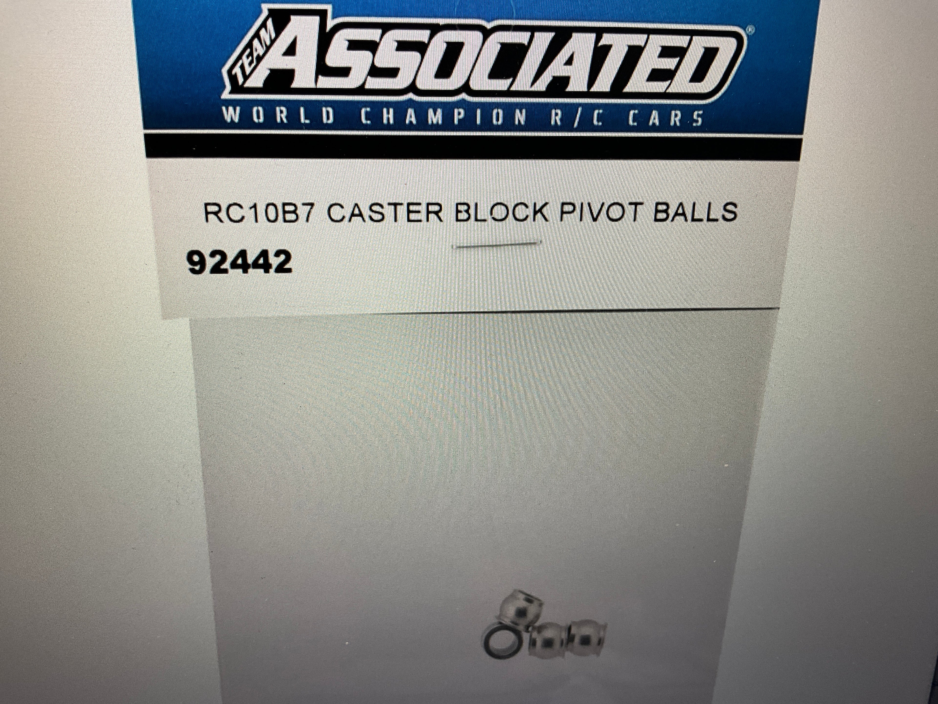 Team Associated RC10B7 Caster Block Pivot Balls (4)