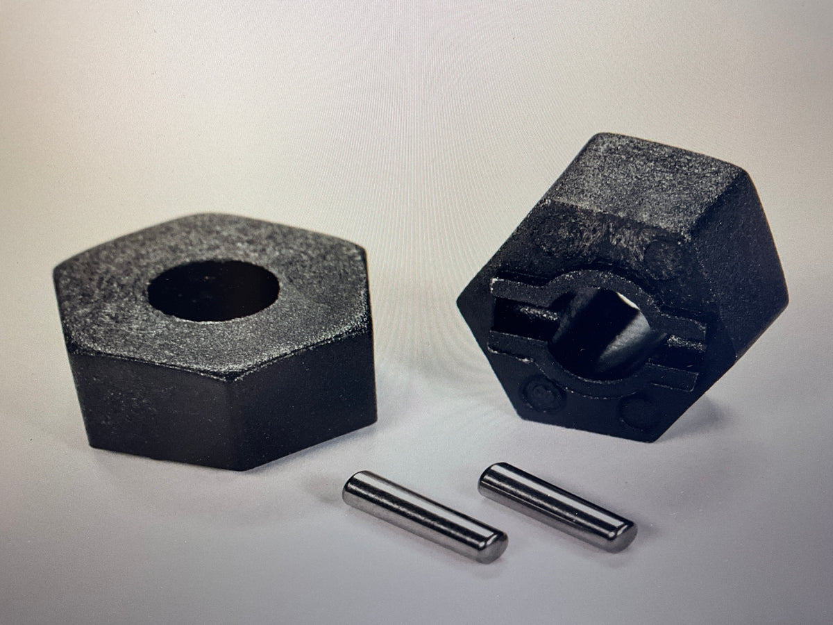 12 mm Hex Wheel Hubs (2)