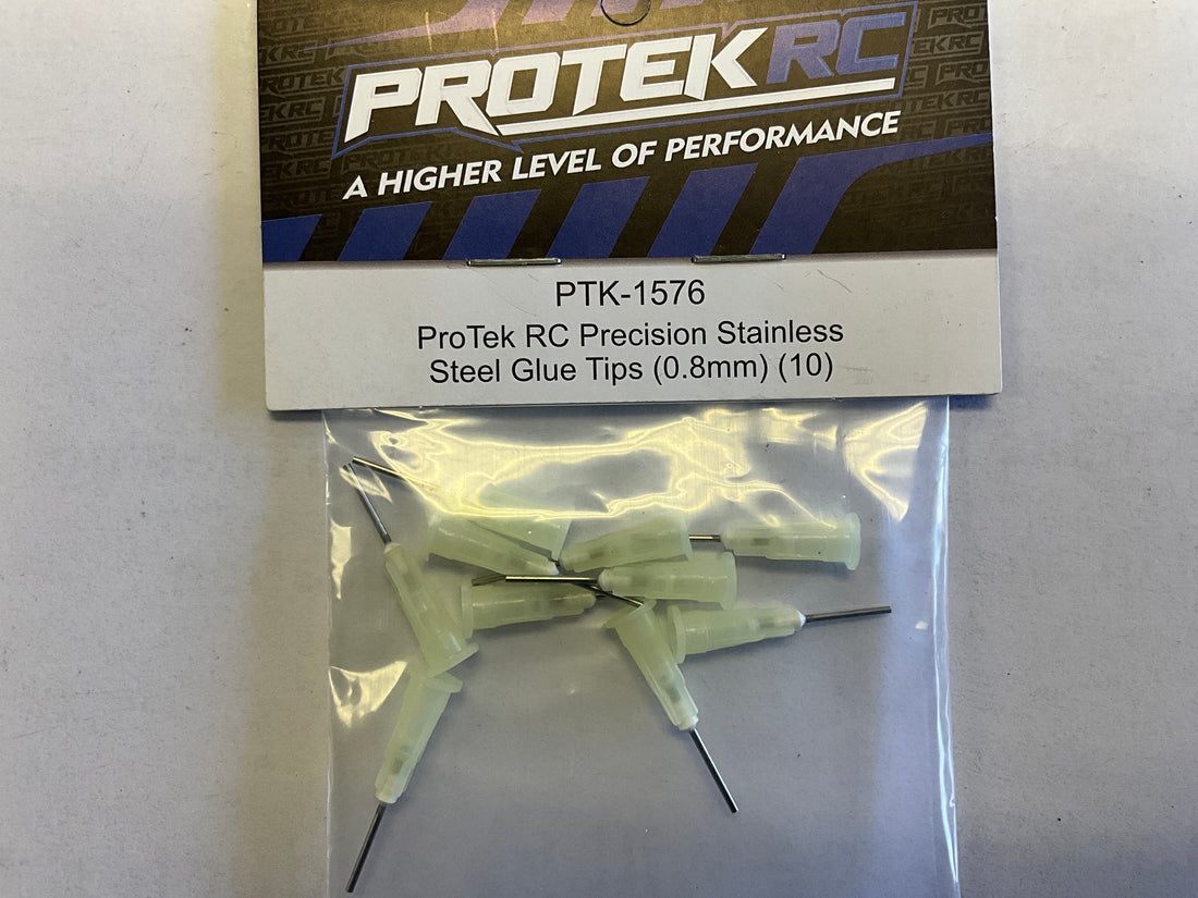ProTek RC Precision Stainless Steel Glue Tips (0.8mm) (10)