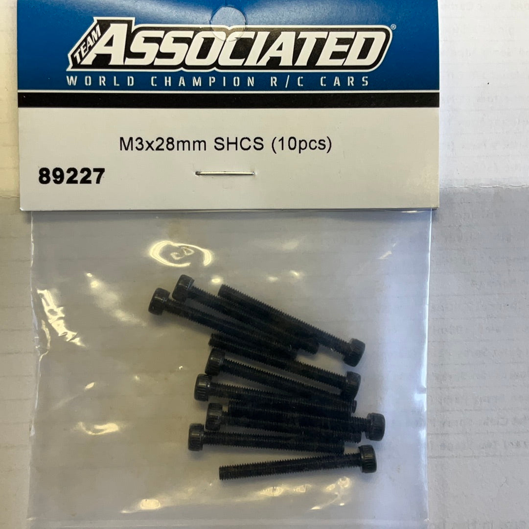 Team Associated 3x28mm SHC Screws (10)