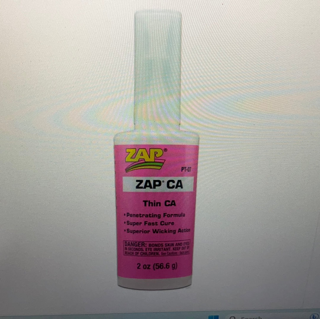 Zap Thin CA Glue, 2 oz