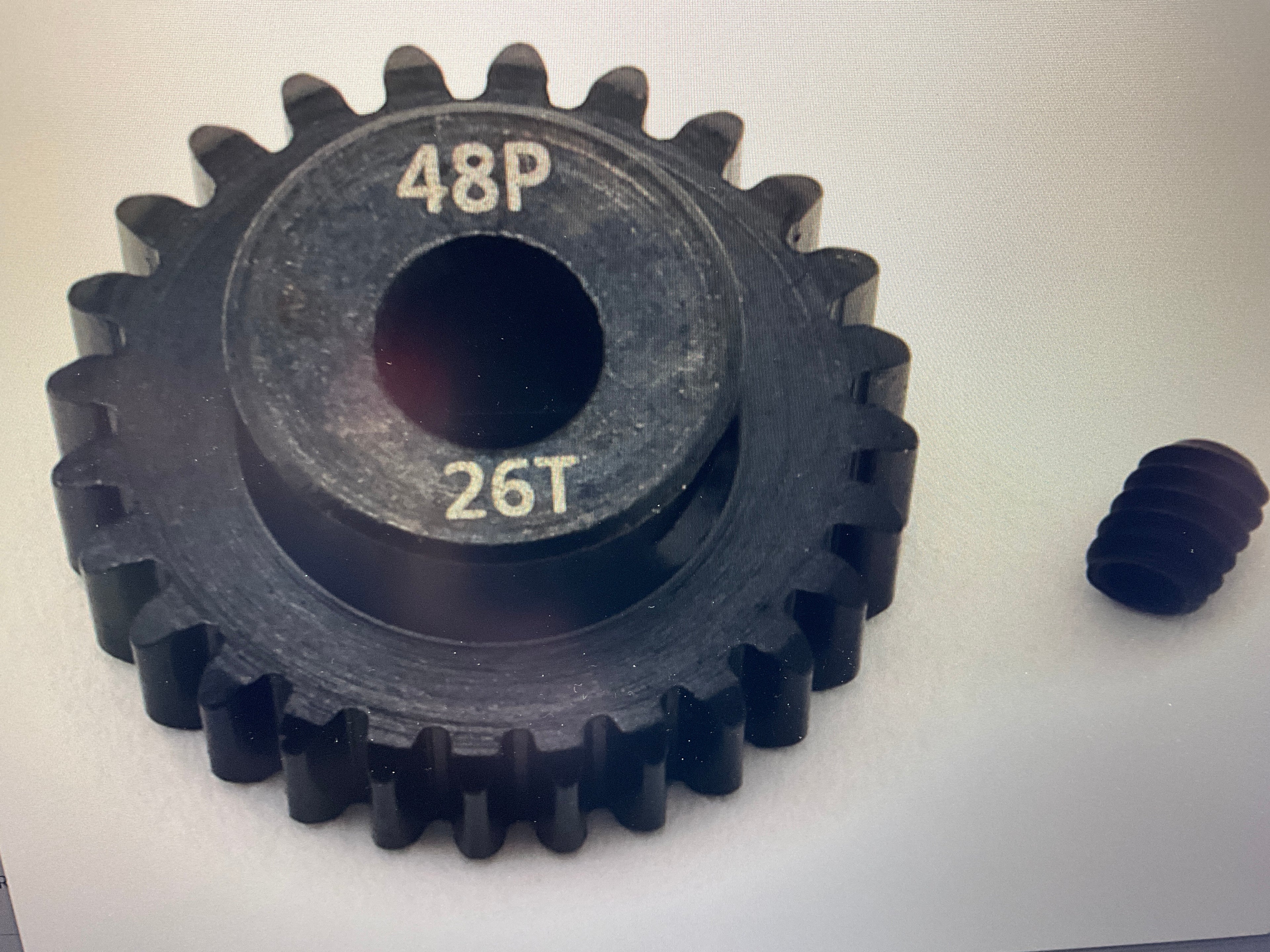 EcoPower Lightweight Steel 48P Pinion Gear (3.17mm Bore) (26T)