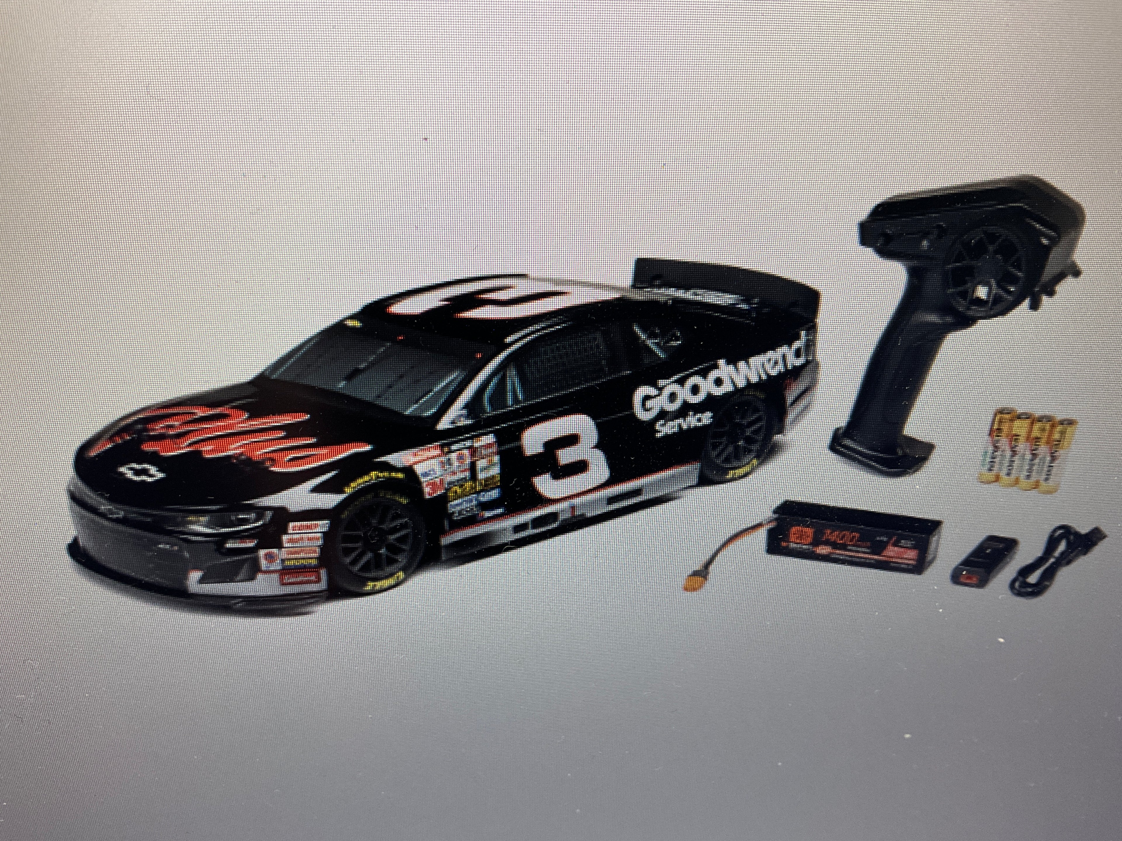 LOSI 1/12 Losi NASCAR RCR No. 3 GM Goodwrench (Battery &amp; Charger Included)