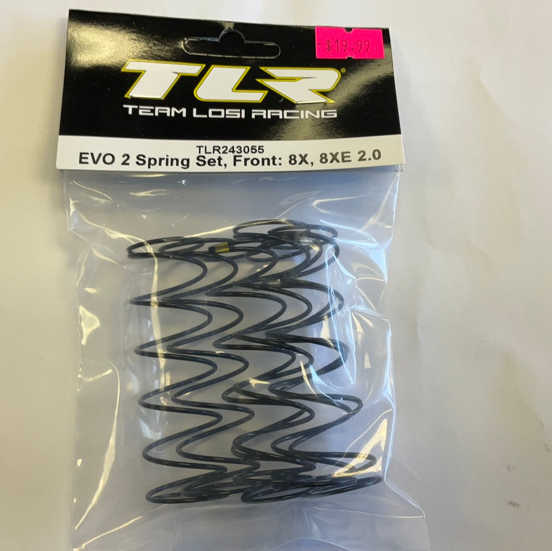 TLR EVO 2 Spring Set, Front: 8X, 8XE 2.0