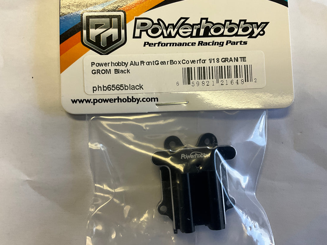 Powerhobby Aluminum Front Gear Box Black for Arrma GROM / Nascar