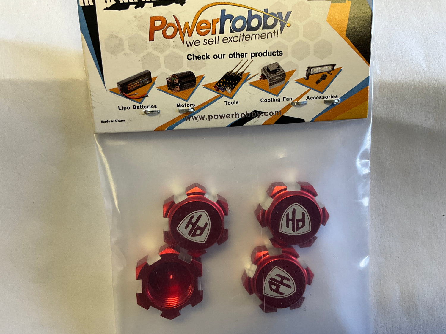 Powerhobby Aluminum 17mm Friction Dirt Shield Wheel Nuts Arrma